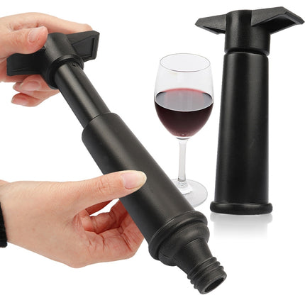 Red Wine Vacuum Pump Freshener Silicone Wine Stopper Set, Black Pump 2 Stoppers (OPP Bag), Black Pump 2 Stoppers (Box), 2 Stoppers Three Holes (OPP Bag), Black Pump Three-piece Box