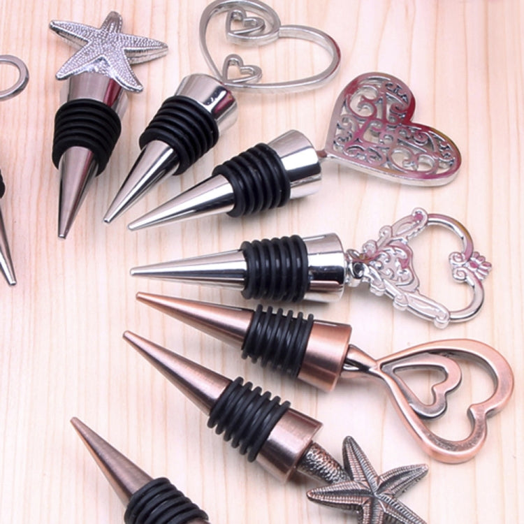 Metal Special Shape Wine Stopper, Starfish Red Bronze Shape, Starfish Silver Shape, Alphabet Red Bronze Shape, Alphabet Silver Shape, Heart to Heart Red Bronze Shape, Heart to Heart Silver Shape, Ring Shape, True Love Shape, Heart of Fujiro Shape������...