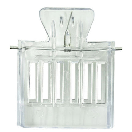 2 PCS  Plastic Book Clip Type Bee King Cage Beekeeping Tool