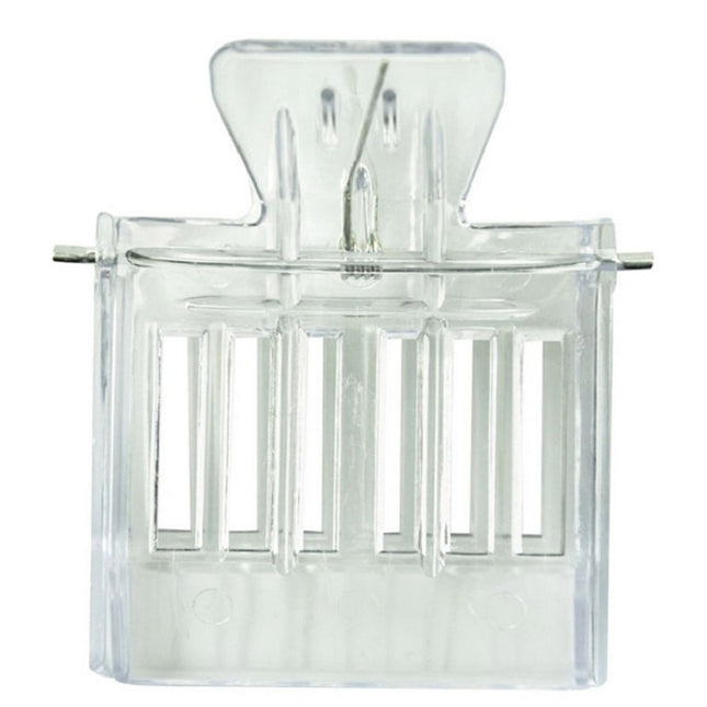 2 PCS  Plastic Book Clip Type Bee King Cage Beekeeping Tool