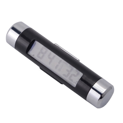 2 in 1 Car Auto Thermometer Clock Calendar LCD Display Screen, Car Auto Thermometer