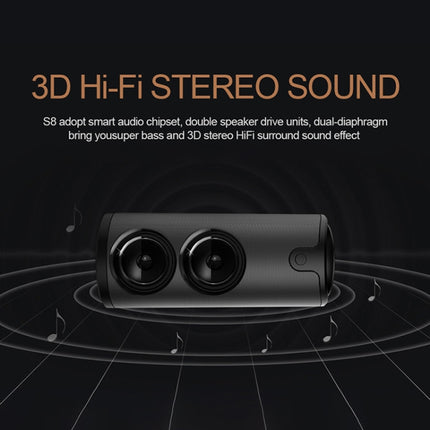 ZEALOT S8 3D Stereo Bluetooth Speaker Wireless Subwoofer Column Portable Touch Control AUX TF Card Playback Handsfree with Mic