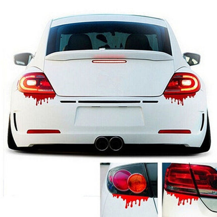Cool Car Stickers Red Blood DIY Vehicle Body Emblem Badge Car Styling Sticker Car-covers
