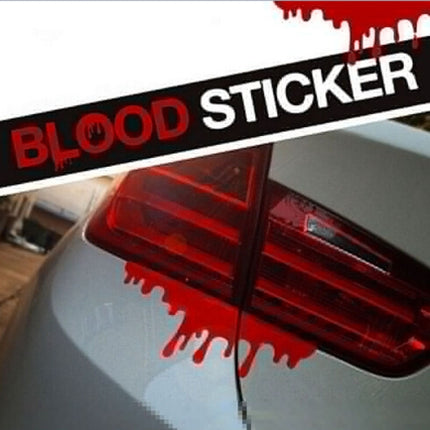 Cool Car Stickers Red Blood DIY Vehicle Body Emblem Badge Car Styling Sticker Car-covers