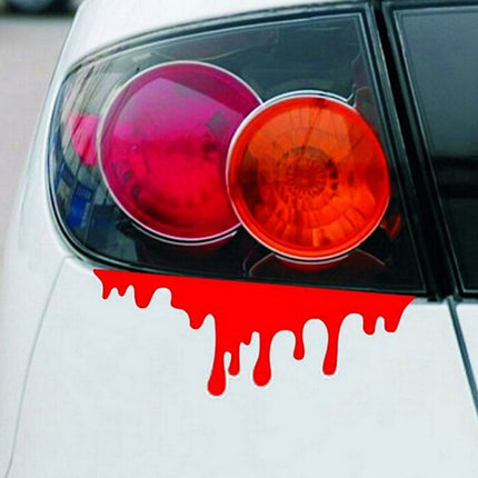 Cool Car Stickers Red Blood DIY Vehicle Body Emblem Badge Car Styling Sticker Car-covers