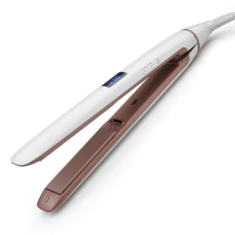 Hair Straightener Iron LED Display Ceramic Coating Plate Ionic Curling Iron, EU