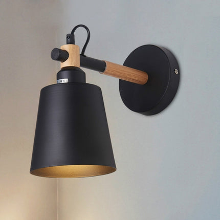 Staircase Aisle Bedside Bedroom Wall Lamp Creative Simple Background Restaurant Oblique Barrel Light, AC 220V, White, Black, Green, Pink, Blue