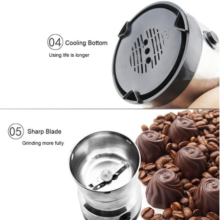 Multi-functional EU Plug Coffee Grinder Stainless Electric Herbs/Spices/Nuts/Grains/Coffee Bean Grinding