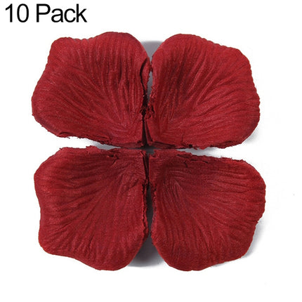 1000pcs / Pack Artificial Wedding Rose Petals Flowers Wedding Decorations, Red, Wine Red, Magenta, Purple Red, Light Pink, Cream White, White, Dark Purple, Light Purple, Wine Red + Dark, Violet, Yellow, Sunset Red, Dark Blue, Light Blue, Lake Blue     ...