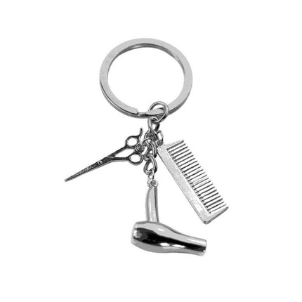 Metal Creative Fine Pendant Car Key Ring Auto Accessories, Comb Shape(Silver)