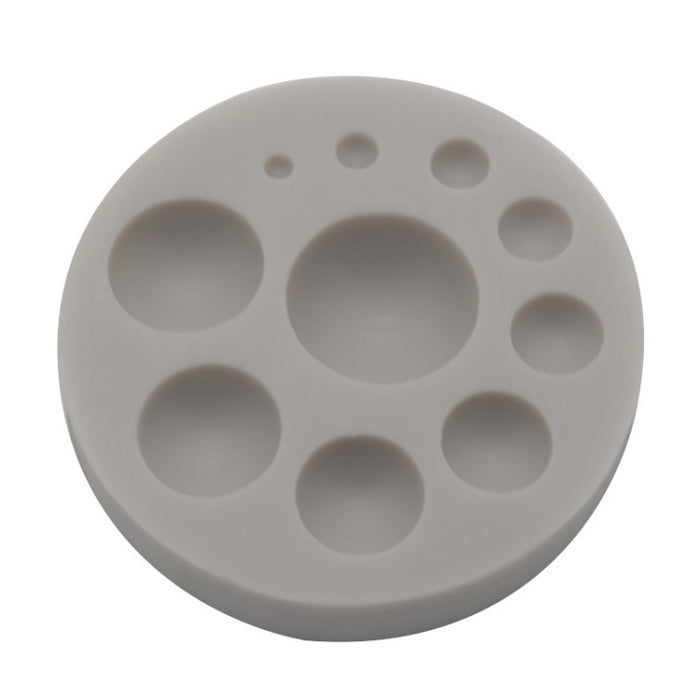 Round Silicone Fondant Cake Mold DIY Baking Decoration Chocolate Tool, Round Silicone(Grey), Round Silicone(Pink)