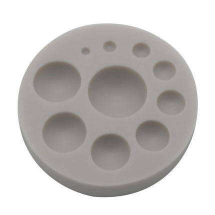 Round Silicone Fondant Cake Mold DIY Baking Decoration Chocolate Tool, Round Silicone(Grey), Round Silicone(Pink)