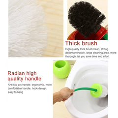 Cherry Shaped Toilet Brush Bathroom Creative Lovely Lavatory Brush Toilet Cleaning Kit, Red, Green