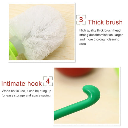 Cherry Shaped Toilet Brush Bathroom Creative Lovely Lavatory Brush Toilet Cleaning Kit, Red, Green