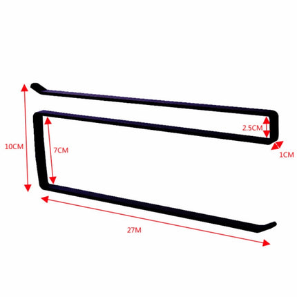 Door Cabinet Hanging Paper Towel Rack Partition Layer Kitchen Paper Cling Film Storage Rack, Black