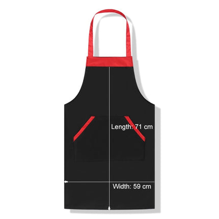 Solid Color Polyester Home Apron Antifouling Simple Adult Apron