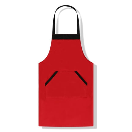 Solid Color Polyester Home Apron Antifouling Simple Adult Apron