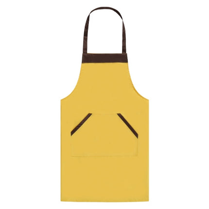Solid Color Polyester Home Apron Antifouling Simple Adult Apron