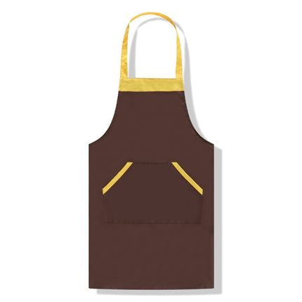 Solid Color Polyester Home Apron Antifouling Simple Adult Apron