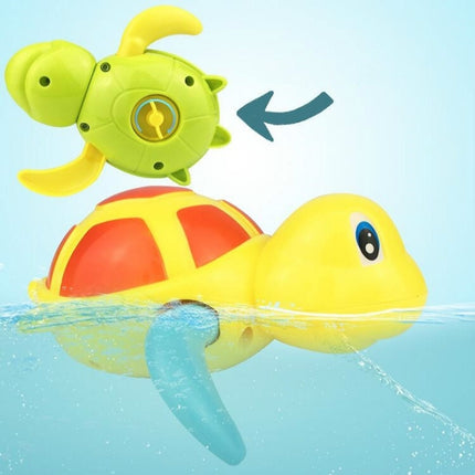 Cartoon Turtle Shape Clockwork Toy Babies Bathing Play Water Toy Children Educational Toy, Educational Turtle (Light Blue), Educational Turtle (Orange), Educational Turtle (Green)