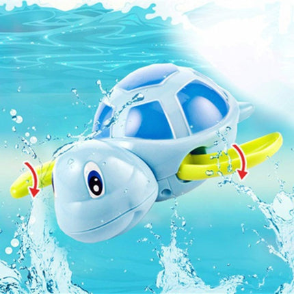 Cartoon Turtle Shape Clockwork Toy Babies Bathing Play Water Toy Children Educational Toy, Educational Turtle (Light Blue), Educational Turtle (Orange), Educational Turtle (Green)
