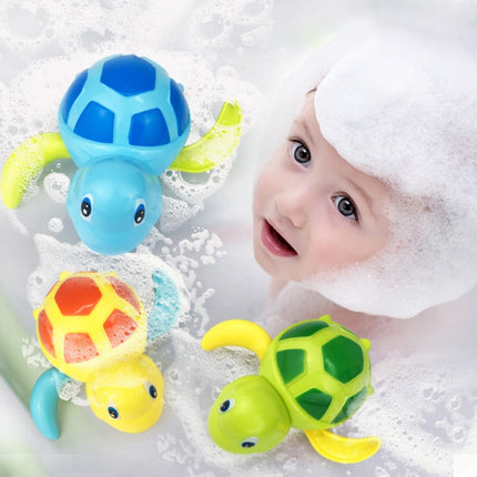 Cartoon Turtle Shape Clockwork Toy Babies Bathing Play Water Toy Children Educational Toy, Educational Turtle (Light Blue), Educational Turtle (Orange), Educational Turtle (Green)