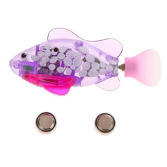8 in 1 Simulation Electric Fish Babies Shower Toy with Swimming & Lighting Function, Simulation Electric Fish