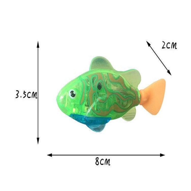 8 in 1 Simulation Electric Fish Babies Shower Toy with Swimming & Lighting Function, Simulation Electric Fish