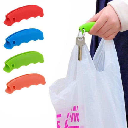 2 PCS Creative Silicone Food Picker Portable Anti-cutting Hand Labor-saving Shopping Bag Lifter