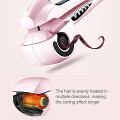 Automatic Titanium Curling Irons Hair Styler tools Dual voltage with LCD screen display
