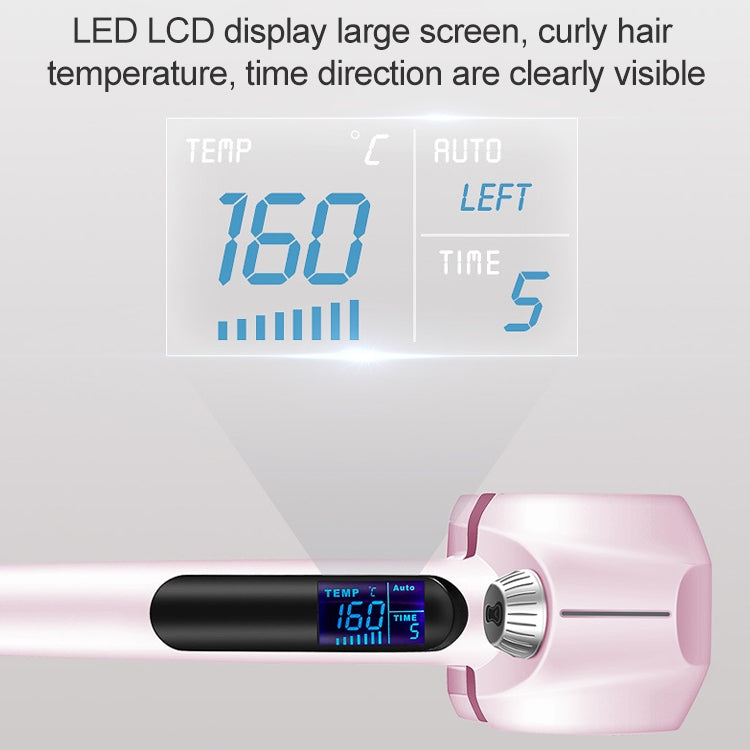Automatic Titanium Curling Irons Hair Styler tools Dual voltage with LCD screen display