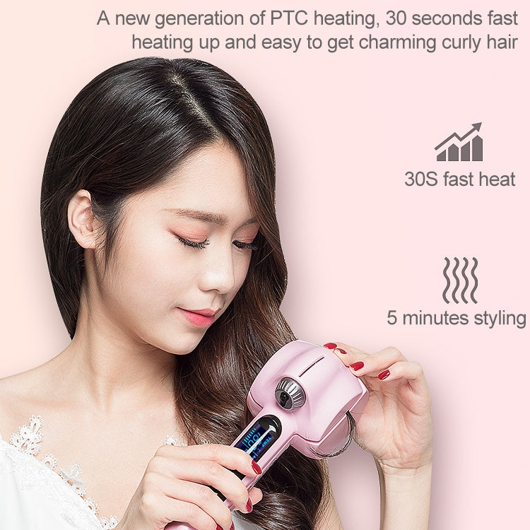 Automatic Titanium Curling Irons Hair Styler tools Dual voltage with LCD screen display