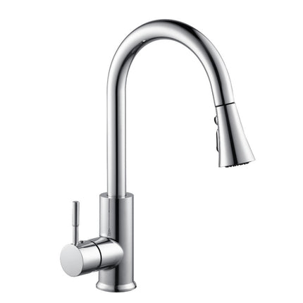 Kitchen Horn Button Switch Pausable Faucet Sprinkler Water Saving Nozzle Sprayer Filter, Plating CP, Drawing BN