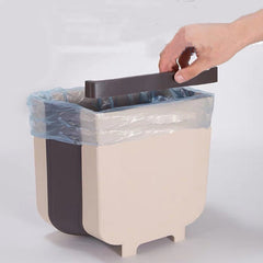 Foldable Hanging Kitchen Trash Can, 24x6x21cm, 23x6x29cm