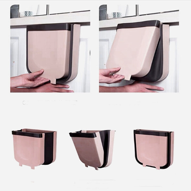 Foldable Hanging Kitchen Trash Can, 24x6x21cm, 23x6x29cm
