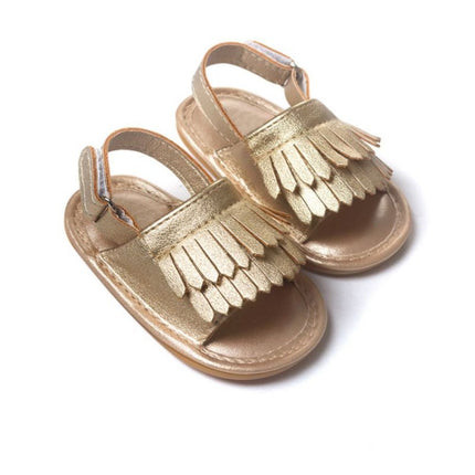 Casual Fashion PU Fringed Baby Sandals, 11cm/76g, 12cm/83g, 13cm/93g