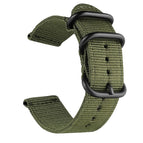 20mm / Army Green with Black Ring Buckle