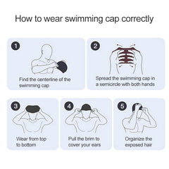 Glossy Seamless Pure Silicone High Elasticity Professional Swimming Cap