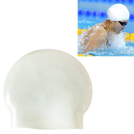 Glossy Seamless Pure Silicone High Elasticity Professional Swimming Cap