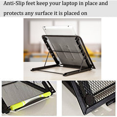 Portable Desktop Folding Cooling Metal Mesh Adjustable Ventilated Holder