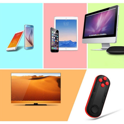 Smart Wireless Bluetooth Gamepad Controller 3D VR Virtual Reality Glasses Joystick Remotes Compatible with Android / IOS, White, Black