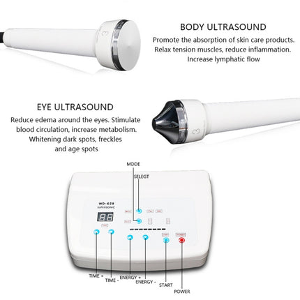 2 PCS Professional Ultrasonic Ladies Skin Care Whitening Freckle Anti-aging Beauty Facial Machine