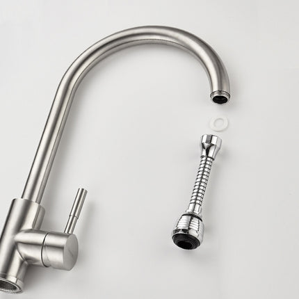 360 Degree Rotate Kitchen Accessories Long Water Bubbler Filter Water Saving Aerator Nozzle Tap, Long Water Bubbler Filter