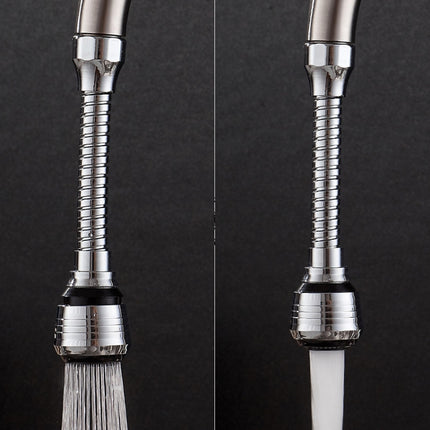 360 Degree Rotate Kitchen Accessories Long Water Bubbler Filter Water Saving Aerator Nozzle Tap, Long Water Bubbler Filter