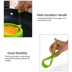 DIY Breakfast Round Silicone Egg Ring Fried Egg Mould Pancake Ring Non-stick Kitchen Cooking Mould, Round, Blue, Round, Green, Round, Orange, Round, Red