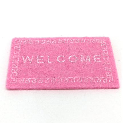 Handmade Simulation Doll House Accessories Welcome Pad Floor Mat Model
