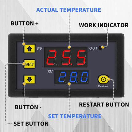 High-precision Microcomputer Intelligent Digital Display Switch Thermostat