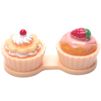 Cartoon Cute Cream Cake Glasses Double Box Contact Lenses Couple Box