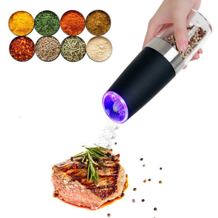 Automatic Electric Pepper Grinder Salt Mill with LED Light, Automatic Electric Pepper Grinder