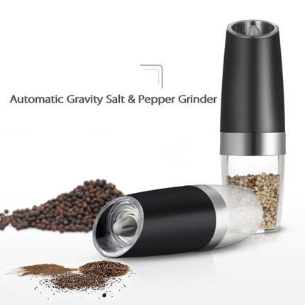 Automatic Electric Pepper Grinder Salt Mill with LED Light, Automatic Electric Pepper Grinder